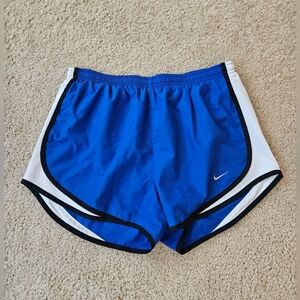 Nike Women's Blue, White, and Black Running Shorts Size Medium M
